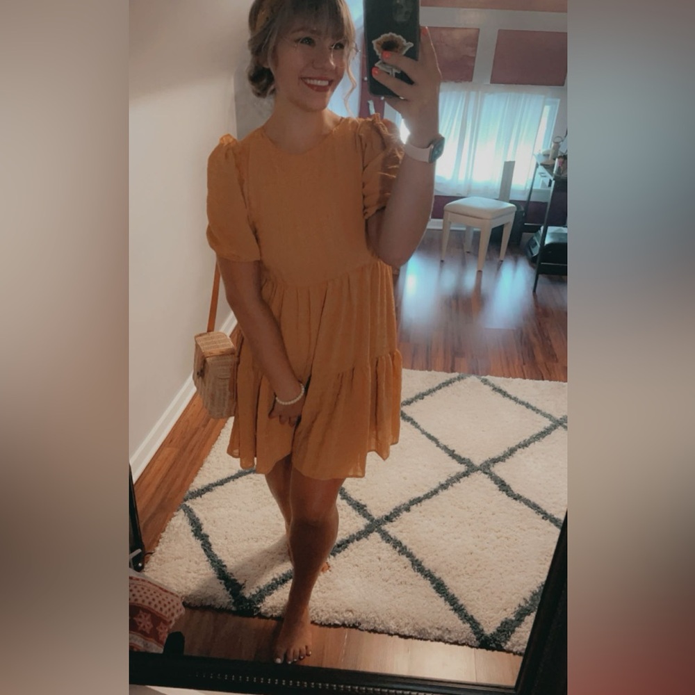 Yellow spring dress